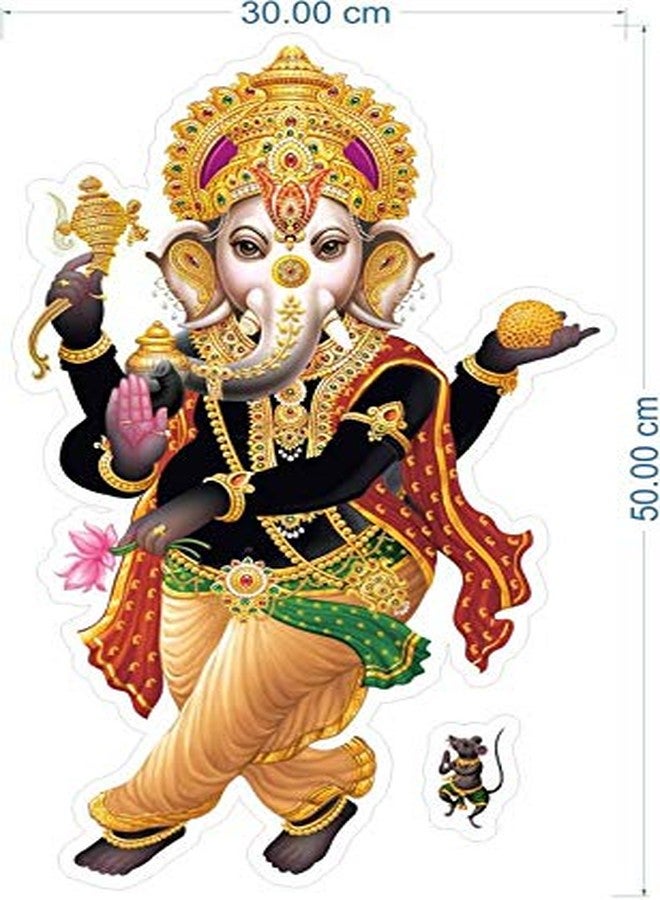 Rangoli Vinyl Religion Wall Sticker Multicolour Vinyl Medium Size 40cm or 50 cm Pack of 1 Sticker - Image 3